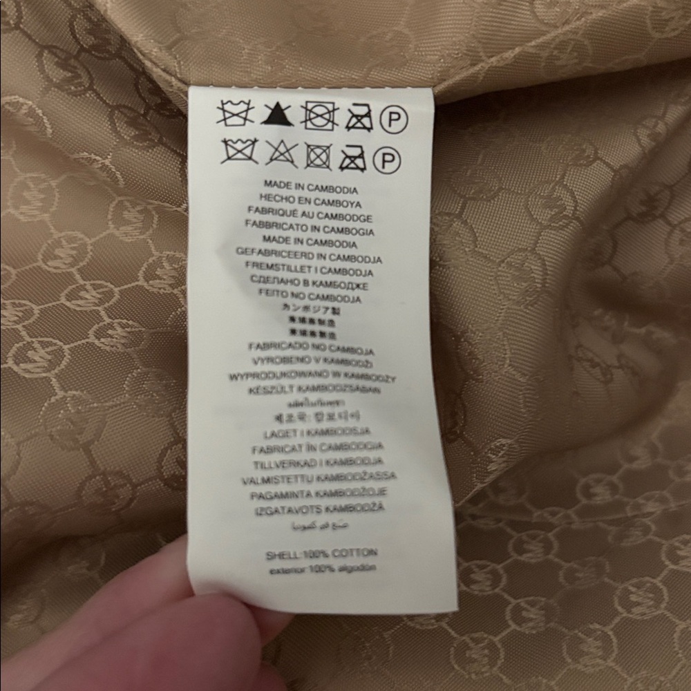Michael Kors Short Double-Breasted Trench Coat Petite Small - Picture 11 of 13
